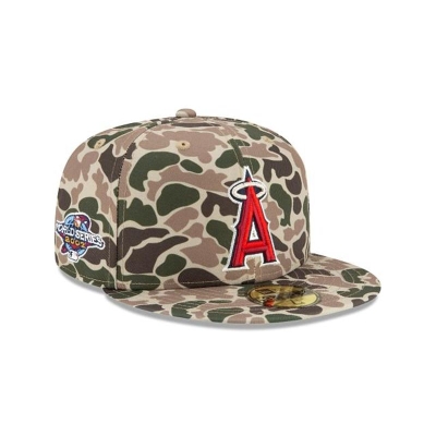 Sapca New Era Los Angeles Angels MLB Duck Camo 59FIFTY Fitted - Verzi